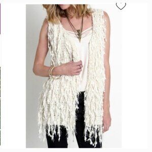 Umgee Shaggy Boho Open Front Vest